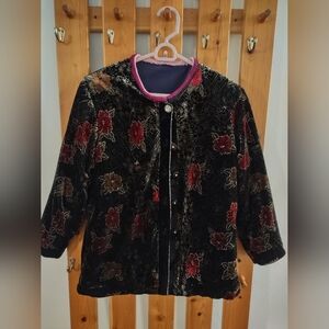 Floral Velvet Jacket